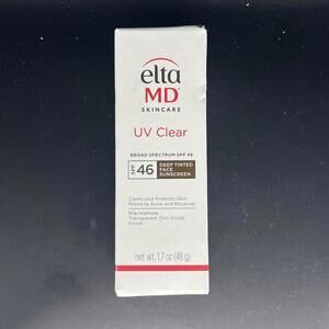 Elta MD UV Clear Deep Tinted Broad Spectrum SPF 46 Sunscreen 1.7oz/48g NIB